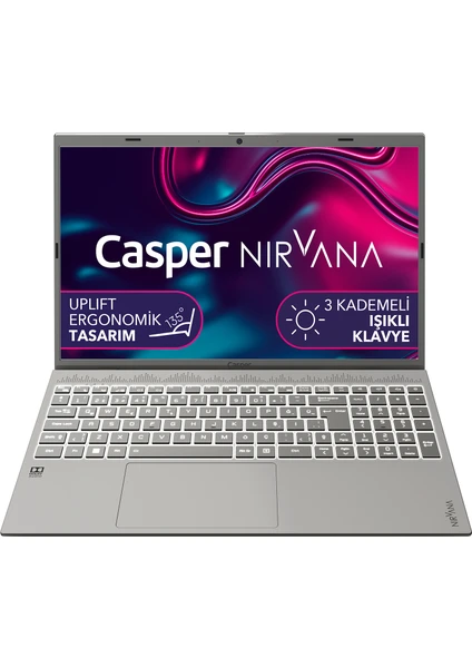 Casper Nirvana C550.1255-BV00X-G-F i7-1255U 16GB 512GB SSD 15.6” FHD IPS Freedos Laptop