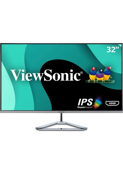 ViewSonic VX3276-MHD-3 32” IPS Full HD 75Hz Çerçevesiz Multimedya Monitör