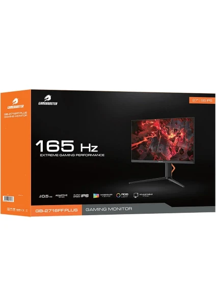GameBooster GB-2716FF PLUS 27” 165Hz 0.5ms SS IPS FreeSync RGB Gaming Monitör